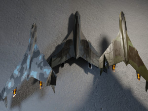 Panavia thunder generic concept lowpoly bomber 3D Model