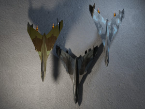 Panavia thunder generic concept lowpoly bomber 3D Model