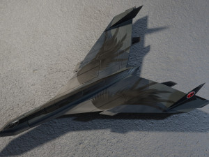Panavia thunder generic concept lowpoly bomber 3D Model
