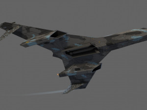Panavia thunder generic concept lowpoly bomber 3D Model