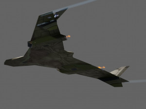 Panavia thunder generic concept lowpoly bomber 3D Model