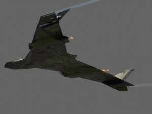 Panavia thunder generic concept lowpoly bomber 3D Model
