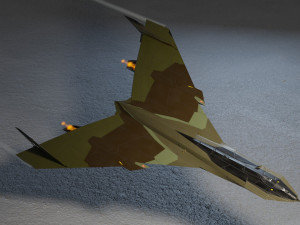 Panavia thunder generic concept lowpoly bomber 3D Model