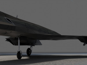 Panavia thunder generic concept lowpoly bomber 3D Model