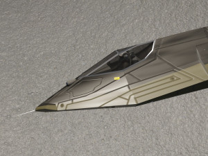 Panavia thunder generic concept lowpoly bomber 3D Model