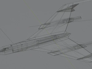 Panavia thunder generic concept lowpoly bomber 3D Model