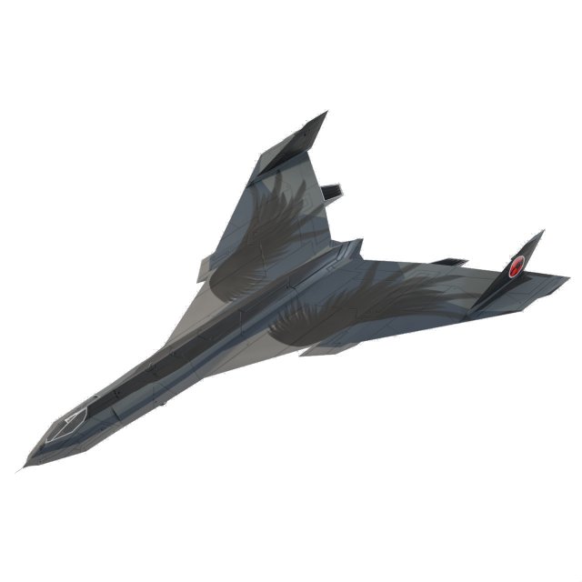 Panavia thunder generic concept lowpoly bomber 3D Model .c4d .max .obj .3ds .fbx .stl .blend 