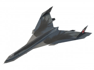 Panavia thunder generic concept lowpoly bomber 3D Model