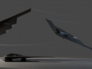Northrop Grumman B-2 Spirit stealth bomber Model 3D
