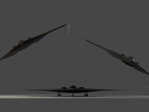Northrop Grumman B-2 Spirit stealth bomber Model 3D