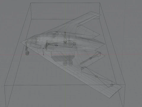 Northrop Grumman B-2 Spirit stealth bomber 3D Model