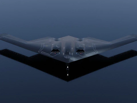 Northrop Grumman B-2 Spirit stealth bomber 3D Model