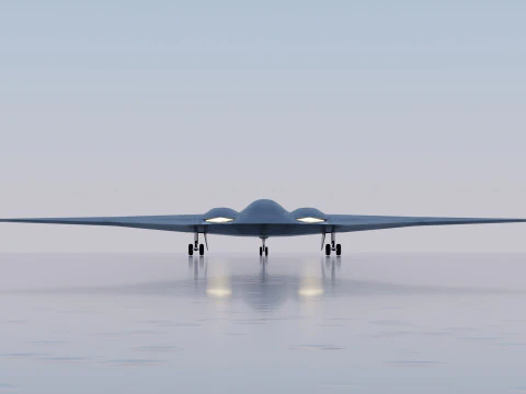 Northrop Grumman B-2 Spirit stealth bomber 3D Model