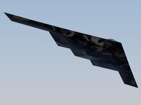 Northrop Grumman B-2 Spirit stealth bomber 3D Model