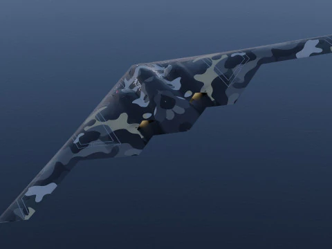 Northrop Grumman B-2 Spirit stealth bomber 3D Model