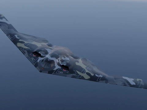 Northrop Grumman B-2 Spirit stealth bomber 3D Model