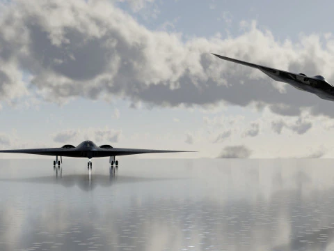 Northrop Grumman B-2 Spirit stealth bomber 3D Model