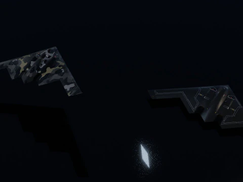 Northrop Grumman B-2 Spirit stealth bomber 3D Model