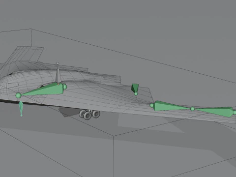 Northrop Grumman B-2 Spirit stealth bomber 3D Model