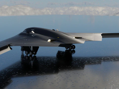 Northrop Grumman B-2 Spirit stealth bomber 3D Model
