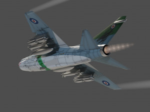 LTV A-7 Corsair II lowpoly attack plane 3D Модель