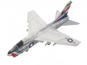 LTV A-7 Corsair II lowpoly attack plane 3D Model