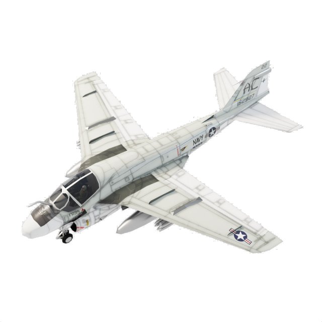 Grumman A-6 Intruder lowpoly attack plane 3D Модель .c4d .max .obj .3ds .fbx .stl .blend 