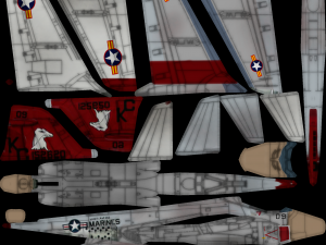 Grumman A-6 Intruder lowpoly attack plane 3D Модель