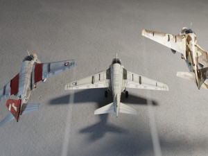 Grumman A-6 Intruder lowpoly attack plane 3D Модель