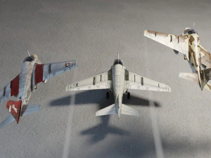 Grumman A-6 Intruder lowpoly attack plane 3D Model