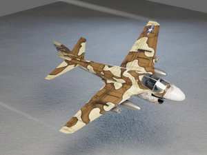 Grumman A-6 Intruder lowpoly attack plane 3D Model