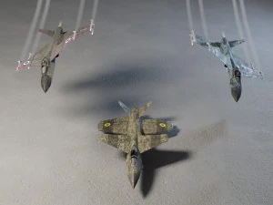 IAI Sparrow X lowpoly concept fighter 3D Model