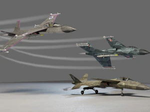 IAI Sparrow X lowpoly concept fighter 3D Model
