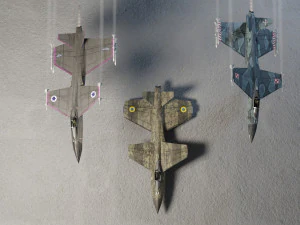 IAI Sparrow X lowpoly concept fighter 3D Model