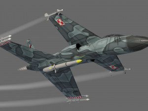 IAI Sparrow X lowpoly concept fighter 3D-Modell