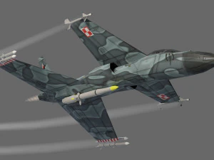 IAI Sparrow X lowpoly concept fighter 3D Model