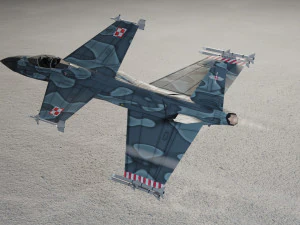 IAI Sparrow X lowpoly concept fighter 3D Model