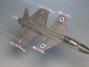 IAI Sparrow X lowpoly concept fighter 3D Model