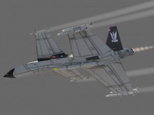 IAI Sparrow X lowpoly concept fighter 3D-Modell