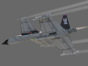 IAI Sparrow X lowpoly concept fighter 3D Model