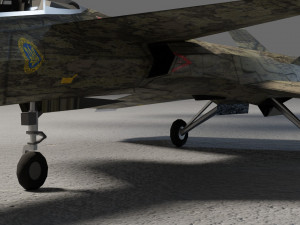 IAI Sparrow X lowpoly concept fighter 3D-Modell