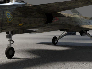 IAI Sparrow X lowpoly concept fighter 3D Model
