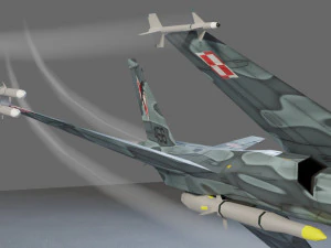 IAI Sparrow X lowpoly concept fighter 3D Model