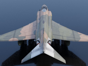 Mcdonnell Douglass F-4E Phantom jet fighter 3D Модель