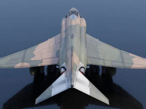 Mcdonnell Douglass F-4E Phantom jet fighter 3D Model