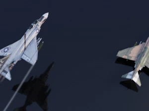 Mcdonnell Douglass F-4E Phantom jet fighter 3D Model