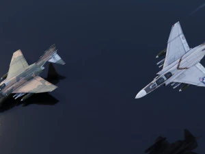 Mcdonnell Douglass F-4E Phantom jet fighter 3D Model