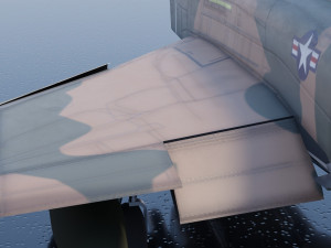 Mcdonnell Douglass F-4E Phantom jet fighter 3D Модель
