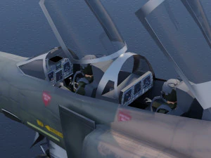 Mcdonnell Douglass F-4E Phantom jet fighter 3D Model