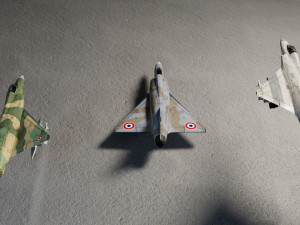 Dassault Mirage III lowpoly jet fighter Modello 3D